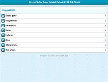 Tablet Screenshot of kristalsehirevleri.com